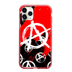 Чехол для iPhone 11 Pro Max матовый анархия гражданская оборона | ПАТТЕРН