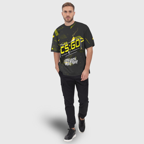 Мужская футболка oversize 3D Новая эра CS:GO, цвет 3D печать - фото 5