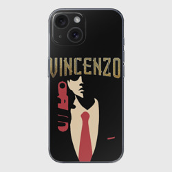 Чехол для iPhone 15 силиконовый с защитой камеры Винченцо