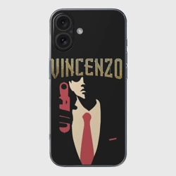 Чехол для iPhone 16 силиконовый с защитой камеры Винченцо