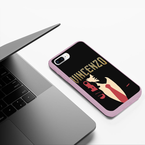 Чехол для iPhone 7Plus/8 Plus матовый Винченцо, цвет розовый - фото 5