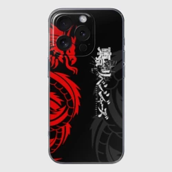 Чехол для iPhone 16 Pro Max силиконовый с защитой камеры Аниме Токийские мстители: Красный дракон