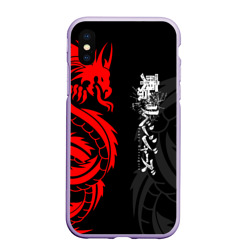 Чехол для iPhone XS Max матовый Аниме Токийские мстители: Красный дракон