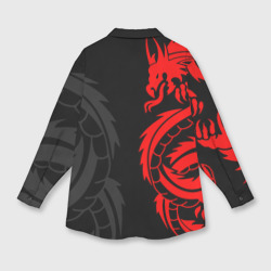 Рубашка с принтом Аниме Токийские мстители: Красный дракон для любого человека, вид сзади №1. Цвет основы: белый