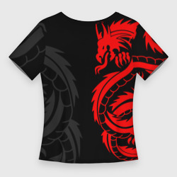 Футболка с принтом Аниме Токийские мстители: Красный дракон для женщины, вид сзади №1. Цвет основы: белый