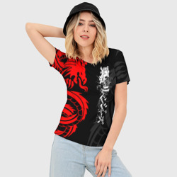 Женская футболка 3D Slim Аниме Токийские мстители: Красный дракон - фото 2