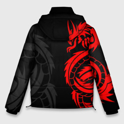 Куртка с принтом Аниме Токийские мстители: Красный дракон для мужчины, вид сзади №1. Цвет основы: черный