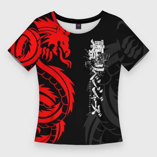 Женская футболка 3D Slim Аниме Токийские мстители: Красный дракон, цвет 3D печать