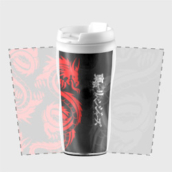 Термокружка с принтом Аниме Токийские мстители: Красный дракон для любого человека, вид спереди №2. Цвет основы: белый