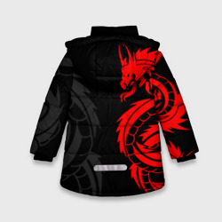 Куртка с принтом Аниме Токийские мстители: Красный дракон для любого человека, вид сзади №1. Цвет основы: черный