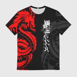 Мужская футболка 3D Аниме Токийские мстители: Красный дракон