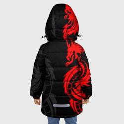 Куртка с принтом Аниме Токийские мстители: Красный дракон для любого человека, вид сзади №2. Цвет основы: черный