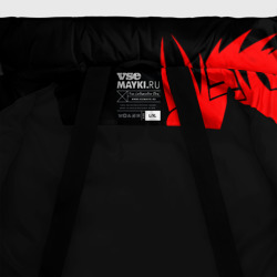 Куртка с принтом Аниме Токийские мстители: Красный дракон для мужчины, вид на модели спереди №4. Цвет основы: черный