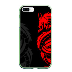 Чехол для iPhone 7Plus/8 Plus матовый Красный дракон тату red dragon tattoo