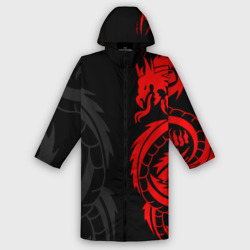 Мужской дождевик 3D Красный дракон тату red dragon tattoo