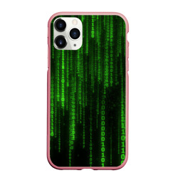 Чехол для iPhone 11 Pro Max матовый Матрица двоичный код