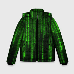 Зимняя куртка для мальчиков 3D Матрица двоичный код