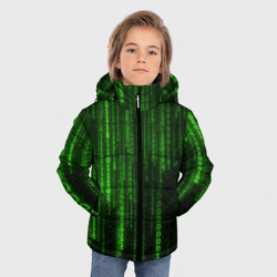 Зимняя куртка для мальчиков 3D Матрица двоичный код - фото 2