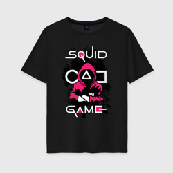 Женская футболка хлопок Oversize Squid game guard killer