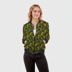 Женский бомбер 3D Бесстыдник камуфляж - фото 2