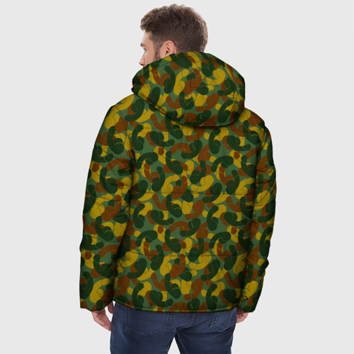 Мужская зимняя куртка 3D Бесстыдник камуфляж, цвет черный - фото 4