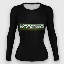 Женский рашгард 3D Lokomotiv logo black style