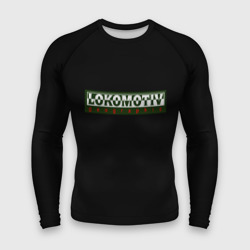 Мужской рашгард 3D Lokomotiv logo black style