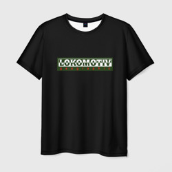 Мужская футболка 3D Lokomotiv logo black style