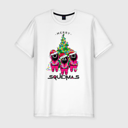 Мужская футболка хлопок Slim Guardians Merry squidmas