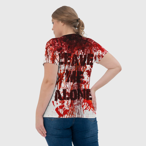 Женская футболка 3D с принтом I АM FINE, вид сзади #2