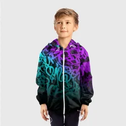 Детская ветровка 3D Неоновое граффити neon - фото 2