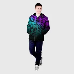 Мужская куртка 3D Неоновое граффити neon - фото 2