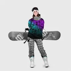 Накидка на куртку 3D Неоновое граффити neon - фото 2