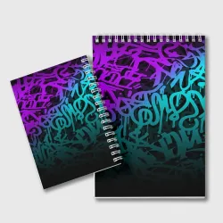 Блокнот Неоновое граффити neon - фото 2