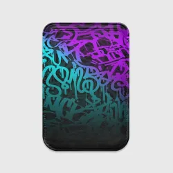 Картхолдер Magsafe магнитный Неоновое граффити neon