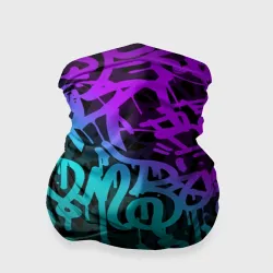 Бандана-труба 3D Неоновое граффити neon