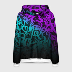 Мужская толстовка 3D Неоновое граффити neon