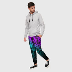 Мужские брюки 3D Неоновое граффити neon - фото 2