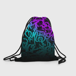 Рюкзак-мешок 3D Неоновое граффити neon