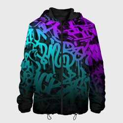 Мужская куртка 3D Неоновое граффити neon