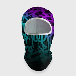 Балаклава 3D Неоновое граффити neon
