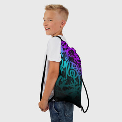 Рюкзак-мешок 3D Неоновое граффити neon - фото 2