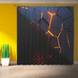 Фотошторы 3D разлом и стальная броня популярные текстуры - фото 2