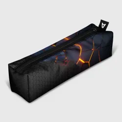 Пенал школьный 3D 3D разлом и стальная броня популярные текстуры