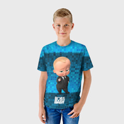Детская футболка 3D Серьезный  босс молокосос - фото 2