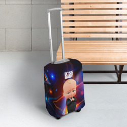 Чехол для чемодана 3D Босс молокосос деловой стиль - фото 2