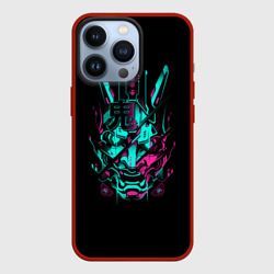 Чехол для iPhone 13 Pro Неоновый самурай neon ronin neon samurai