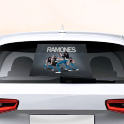 Наклейка на авто - для заднего стекла Мультяшные Рамонс
