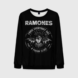 Мужской свитшот 3D Сердце Рамонс