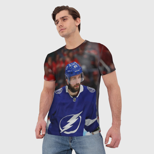 Мужская футболка 3D Никита Кучеров, НХЛ, цвет 3D печать - фото 3